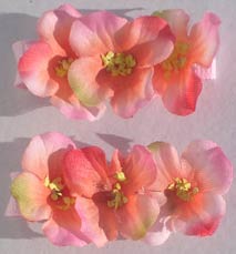 Apple Blossom Barrettes - Click Image to Close