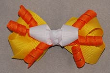 Candy Corn Bow - Click Image to Close