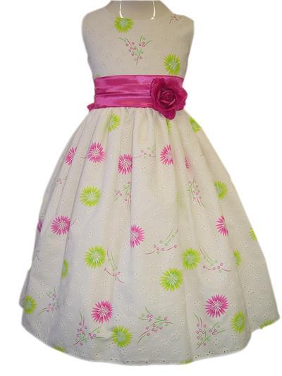 Baby Easter Dress on Fuschia Flower Dress