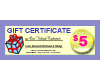 Online Gift Certificate $ 5.00
