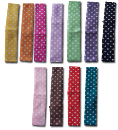 Polka Dot Baby Hairbands 1 1/4 in. - Click Image to Close