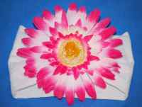 Gerbera Daisy on Nylon Headband - Click Image to Close