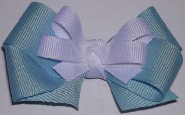 Grosgrain Double Bow Clip - Click Image to Close