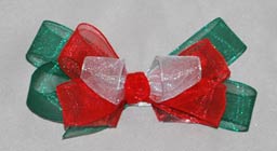 Happy Holidays Organdy Bow