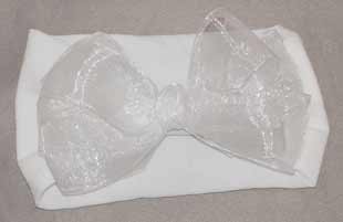 Organza Double Bow on Nylon Head Band